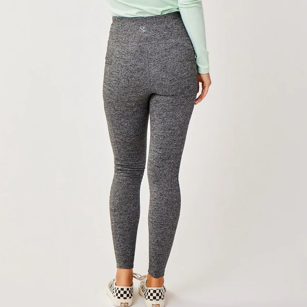 Incline Leggings Black Heather: XXS